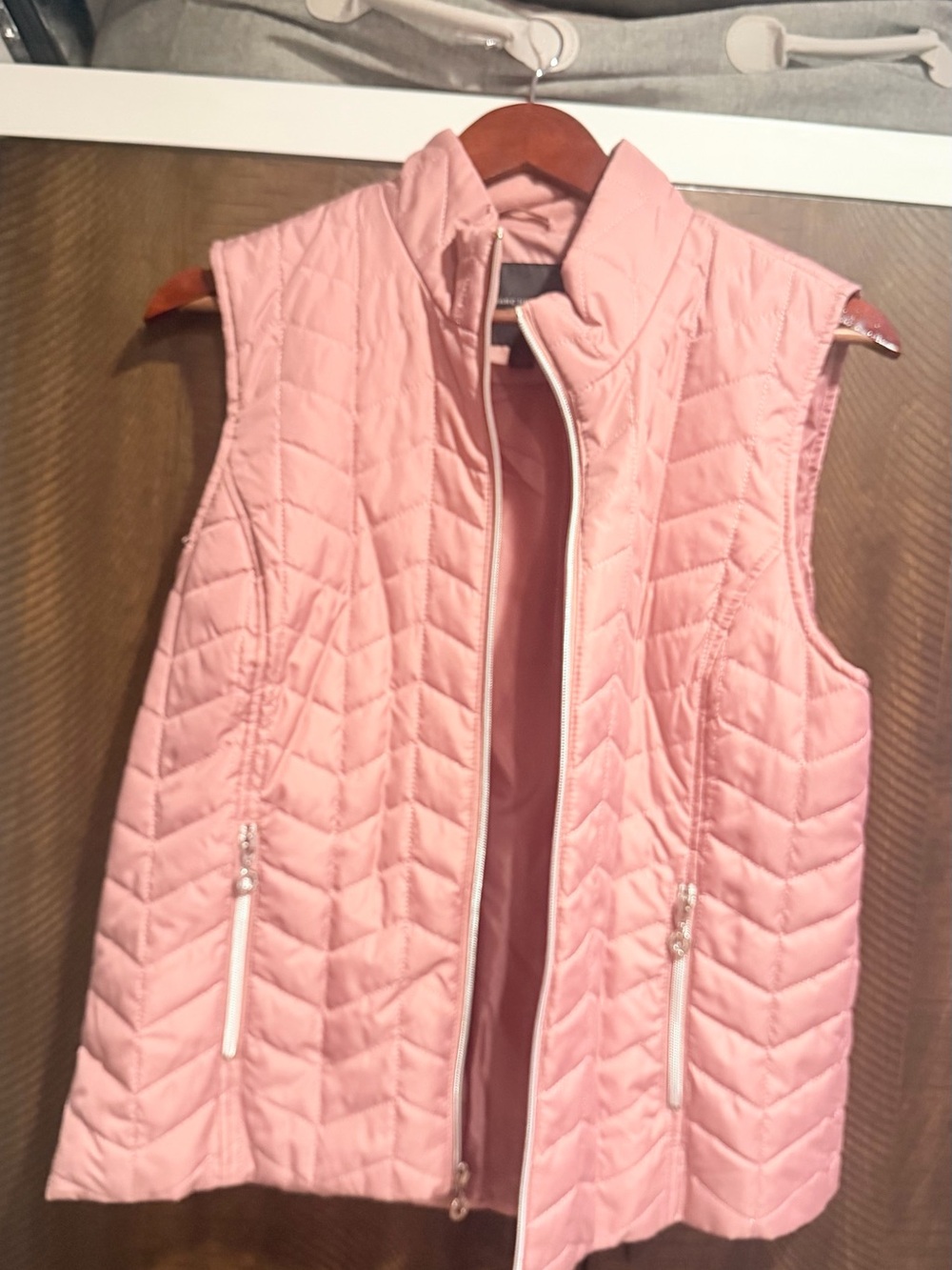 Marc New York Quilted Blush Pink Sleeveless Vest